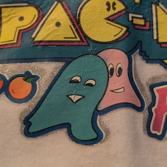 PAC Man & Smurf vintage graphic T-shirt - Picture 6 of 8
